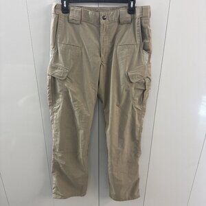 5.11 Tactical Pants Mens 32x34 Ripstop Tan Cargo Police Military Straight Leg